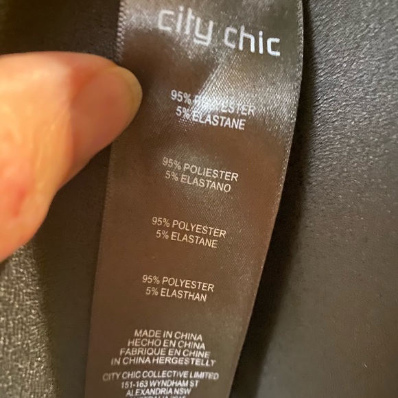 City Chic Signature Dress SZ 14 black - Picture 5 of 12